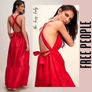 Free People Red Midi Dress